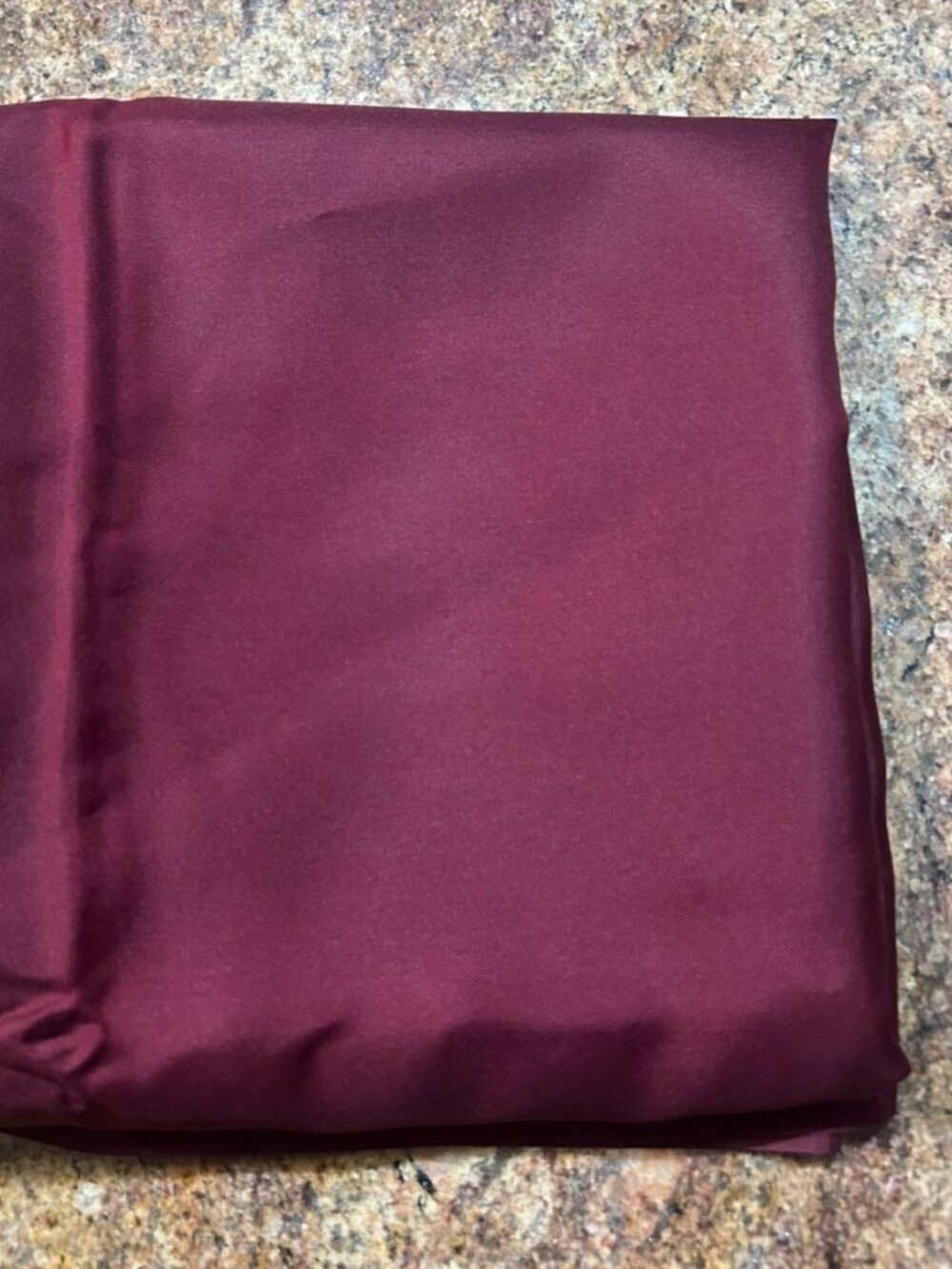 Vintage Red Burgundy Soft Silk Fabric ~ 36" wide by 140" long